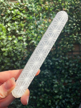 Load image into Gallery viewer, Flower of Life Selenite Wand
