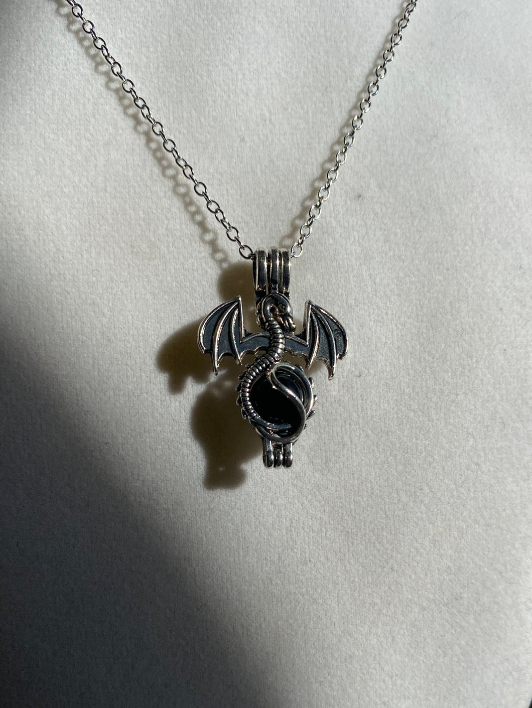 Black Onyx Dragon Necklaces