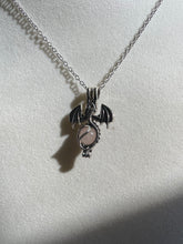 Load image into Gallery viewer, Rose Quartz Dragon Necklaces
