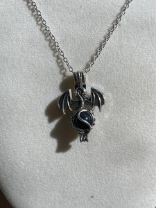 Blue Goldstone Dragon Necklaces