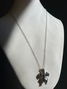 Howlite Dragon Necklaces