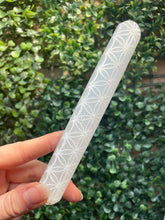 Load image into Gallery viewer, Flower of Life Selenite Wand
