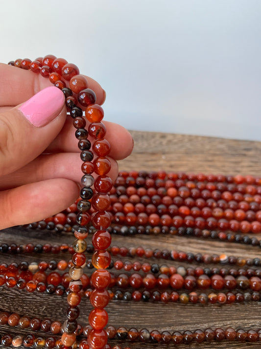 Dark Carnelian Beads