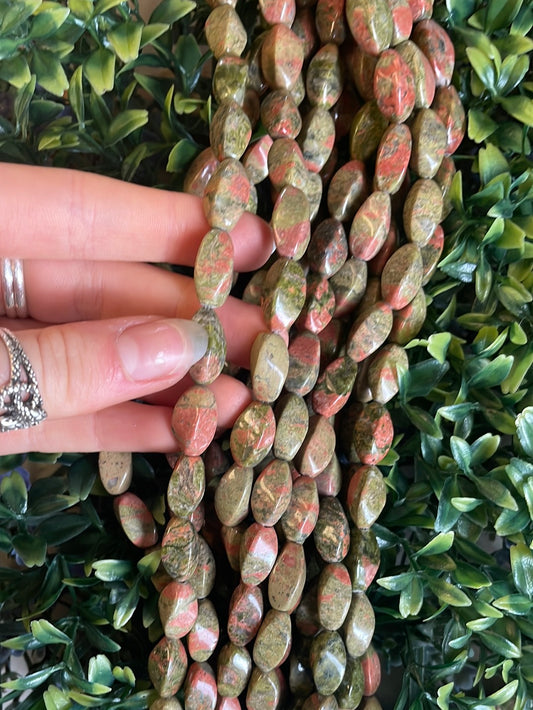 Unakite Twist Beads