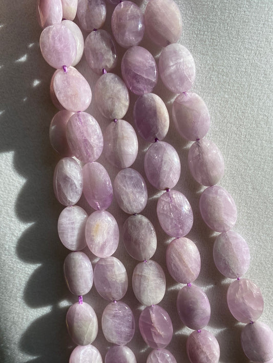 Kunzite Oval Beads